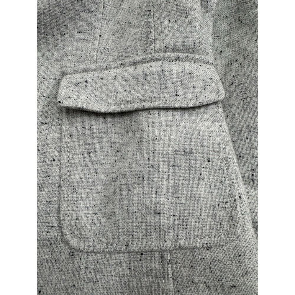 Banana Republic Women's Gray Button Front Long Sleeve Blazer Hacking Jacket 4 - Picture 4 of 14